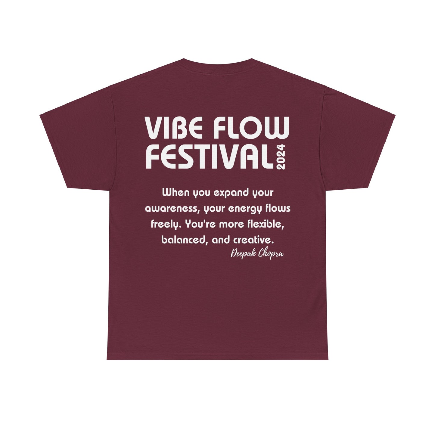 Vibe Flow Festival - Flow to Grow - Unisex Heavy Cotton Tee