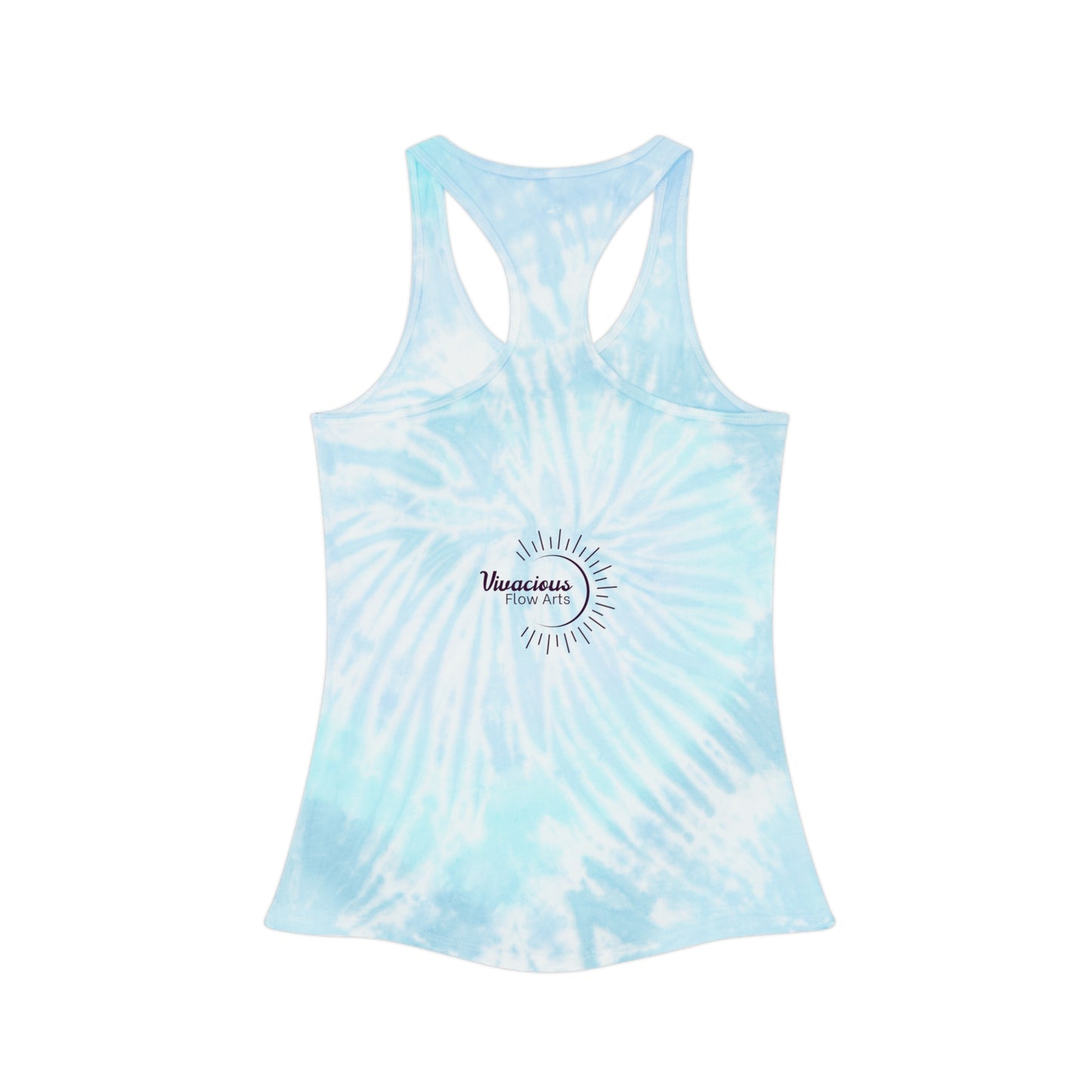 Flow to Grow_ VFA Logo-Tie Dye Racerback Tank Top