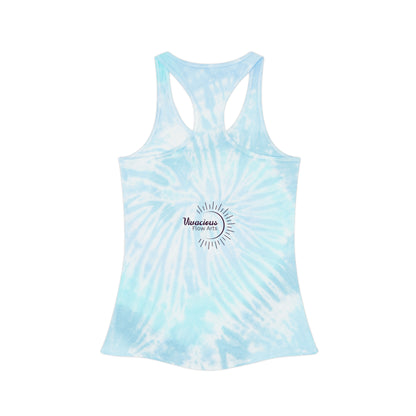 Flow to Grow_ VFA Logo-Tie Dye Racerback Tank Top