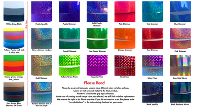 Selection of Grip tape and decorative tape options.